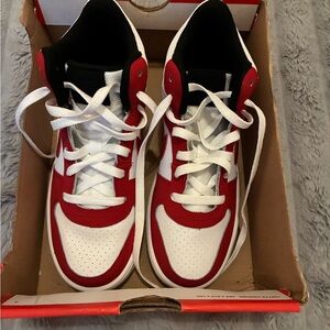 Nike Kids Red and White Sneakers